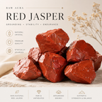 Natural Red Jasper raw stones by Raw Aura