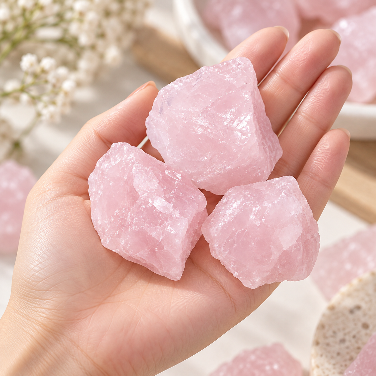 Rose Quartz Raw Crystal