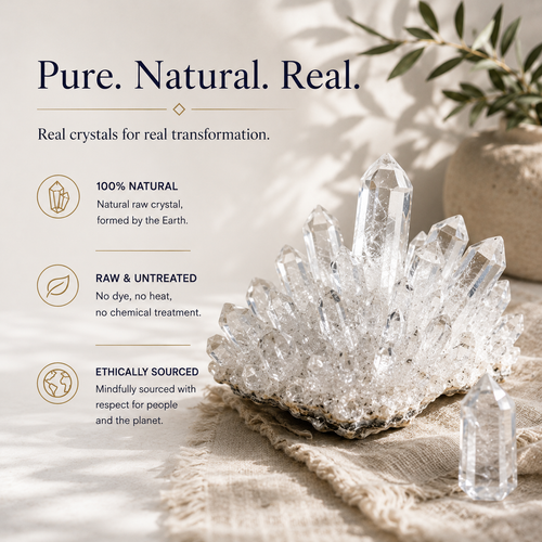 Clear Quartz Raw Crystal – Clarity & Focus