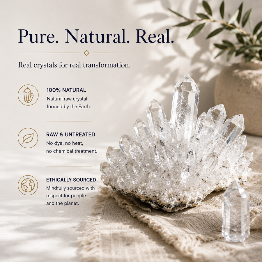 Clear Quartz Raw Crystal – Clarity & Focus