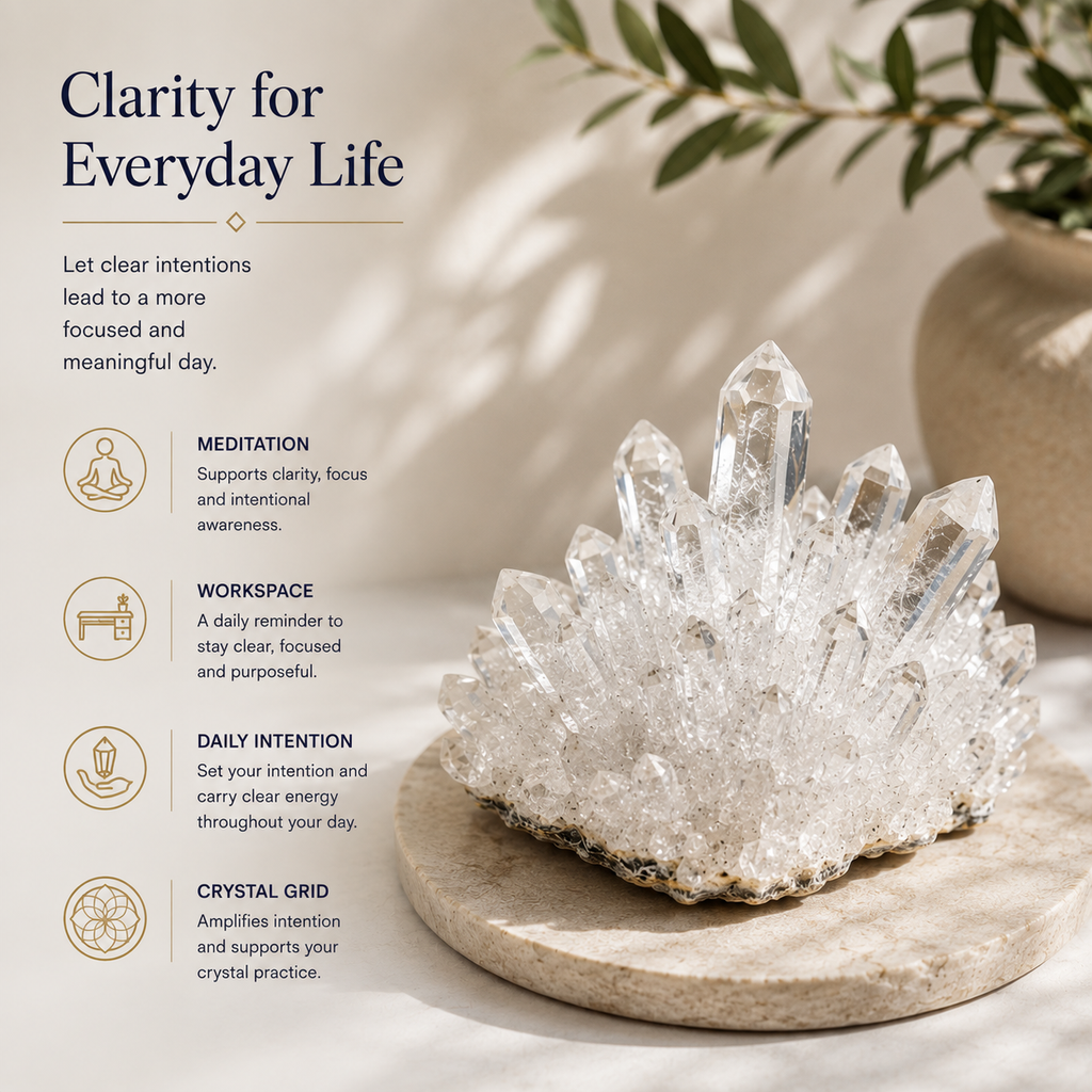 Clear Quartz Raw Crystal – Clarity & Focus