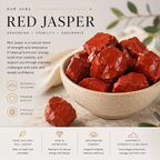 Red Jasper raw crystal for grounding stability and endurance