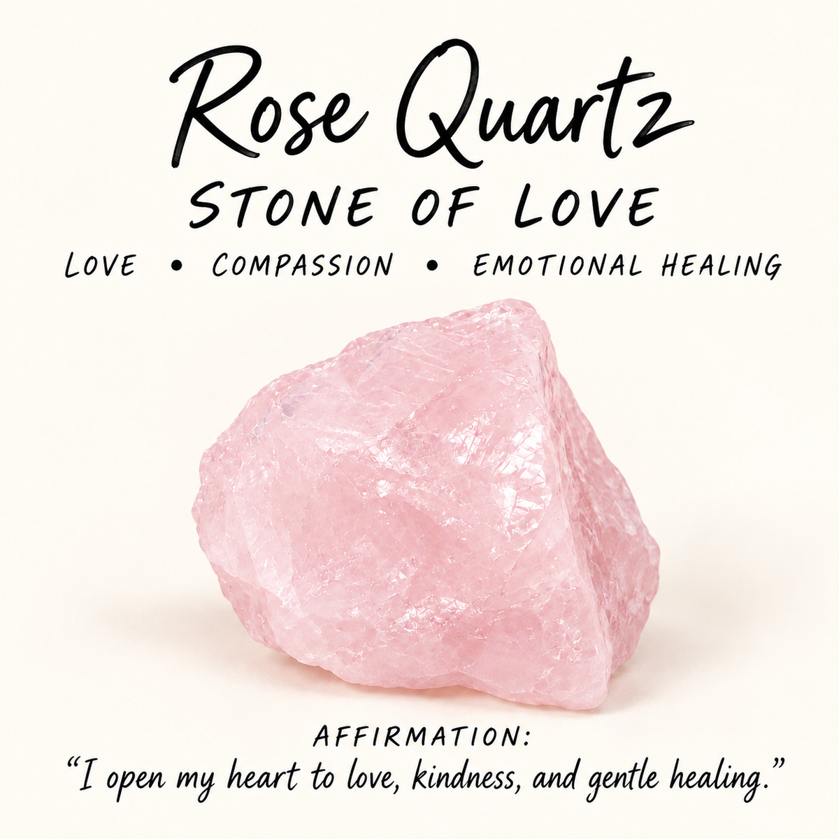 Rose Quartz Raw Crystal