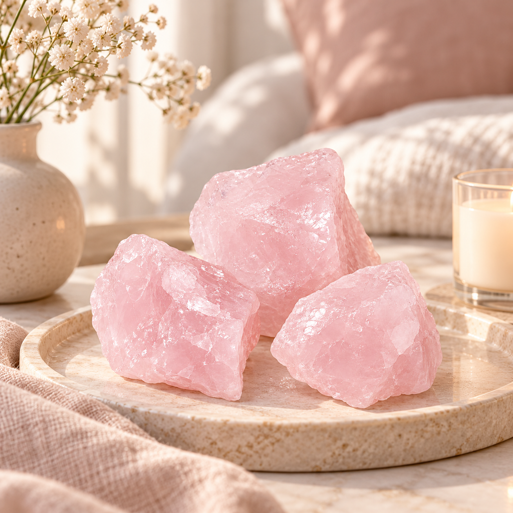 Rose Quartz Raw Crystal