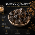 Natural Smoky Quartz crystal for meditation and mindful spaces