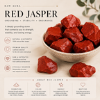 Natural untreated Red Jasper stone characteristics and meaning