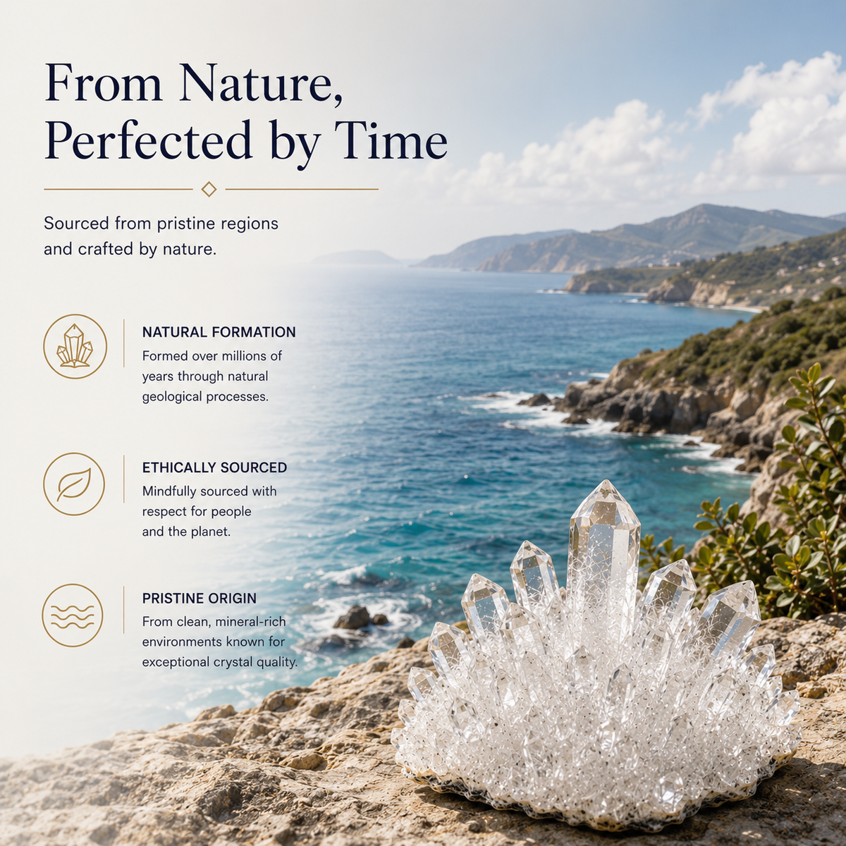 Clear Quartz Raw Crystal – Clarity & Focus