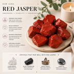 Red Jasper crystal meaning and crystals that pair well with it